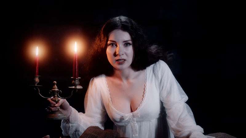 Megan Tremethick wearing white in In the Grip of Terror
