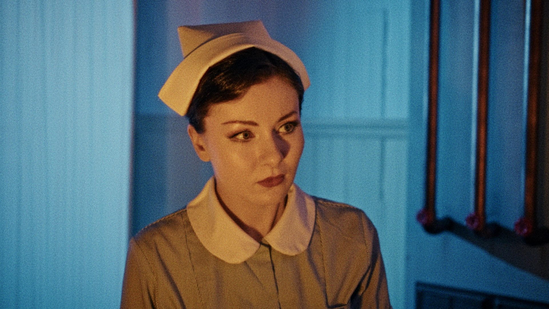 In the Grip of Terror star Megan Tremethick as Nurse Charlotte